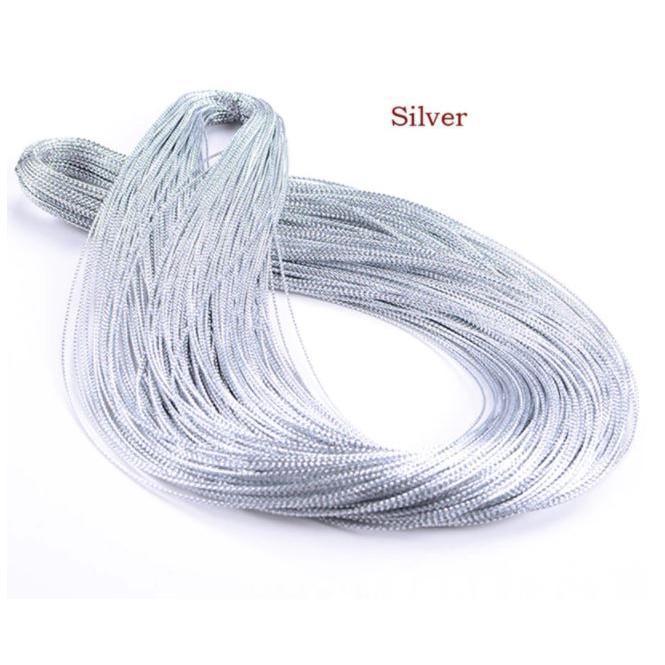 100m 1.5mm Rope Gold Silver Cord Gift Packaging String Metallic Jewelry Thread Cord DIY Tag Line 金银丝绳子 (1766L) - Image 9