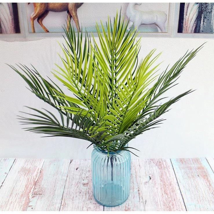 9 Forks Iron Leaves Plastic Tree Fake Flower Home Decoration Sago Palm Garden Decoration(1754L)