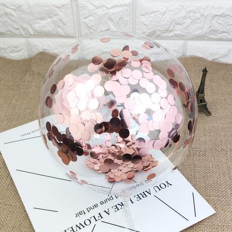5-inch cake wave ball confetti wave ball aluminum foil sequins transparent balloons (296L) - Image 9