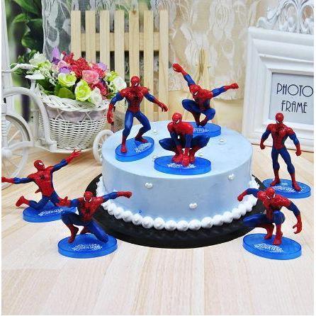 New Superhero Cake Topper Spider man PVC Doll Toy For Kids Boy Birthday Gift Spider man Toys (785L) - Image 2