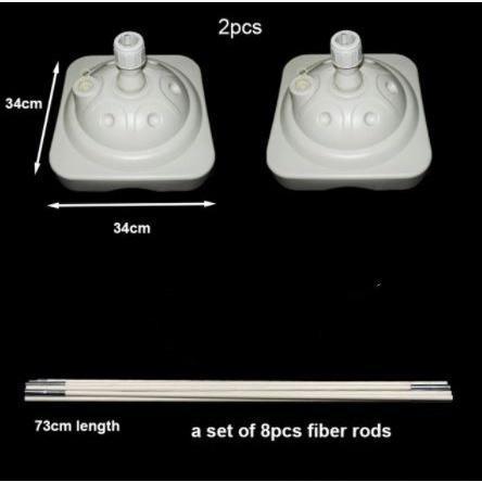 Ruggedized Balloon Arch Kit Wedding Large Set Column Frame Arch/Stand Base+50pcs 10inch 2.3g Candy Balloon(681L) - Image 15