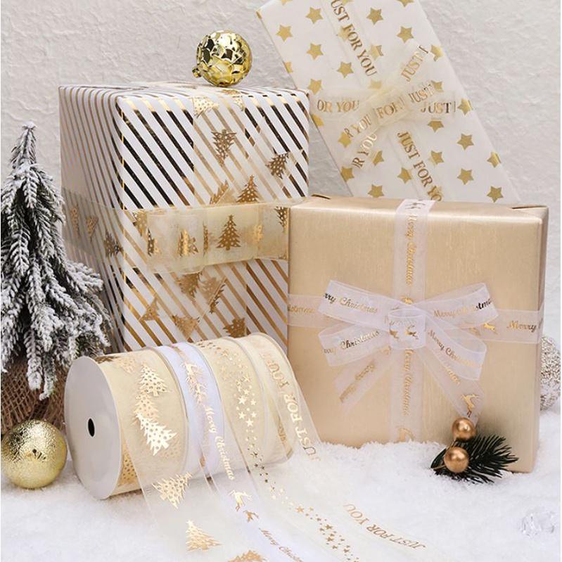1roll 25mm Just For You Ribbon Wedding Organza Ribbon For Birthday Valentine's Day Flowers Gifts Packing Decor (1698L) - Image 2