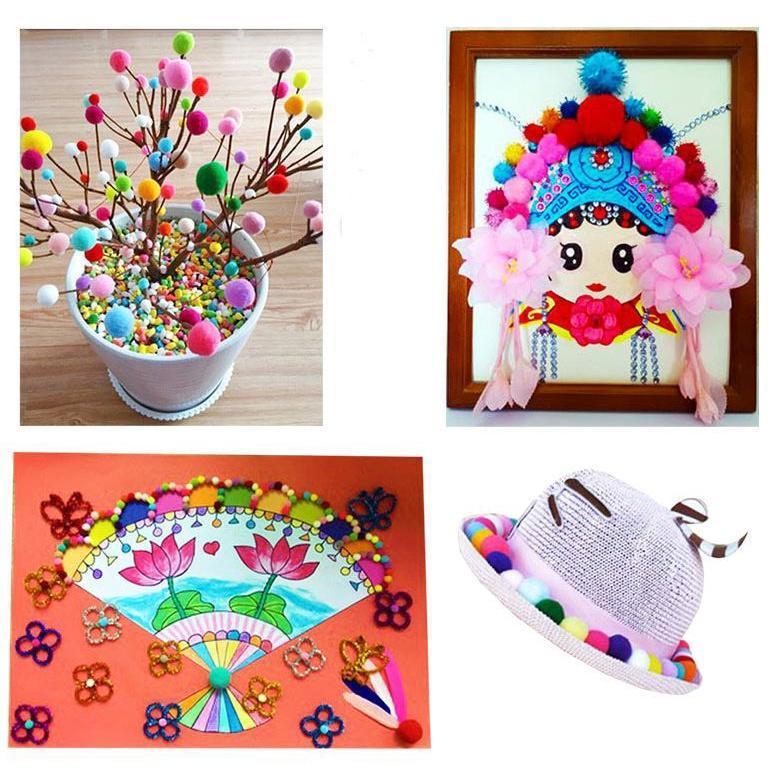 15/20mm Macaron Pompom Fur Balls Mini Fluffy Soft DIY Handmade Kids Toys Wedding Decor Glue on Cloth Accessories(1950L) - Image 8