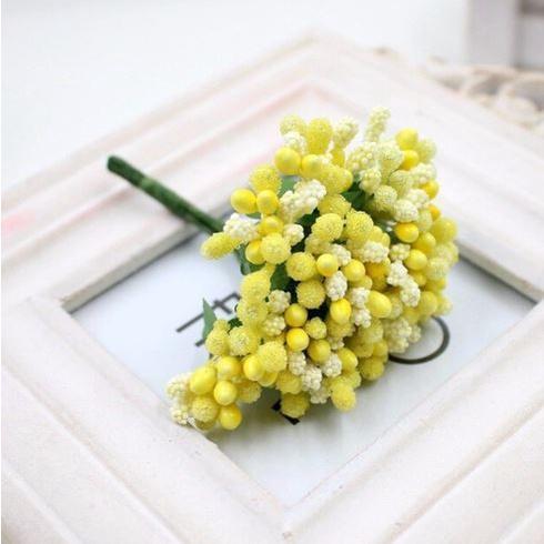 10Pcs Mini Stamen flower Artificial Flowers Craft Fake Flowers For Wedding Bouquet Party Scrapbooking Decor (1903L) - Image 14