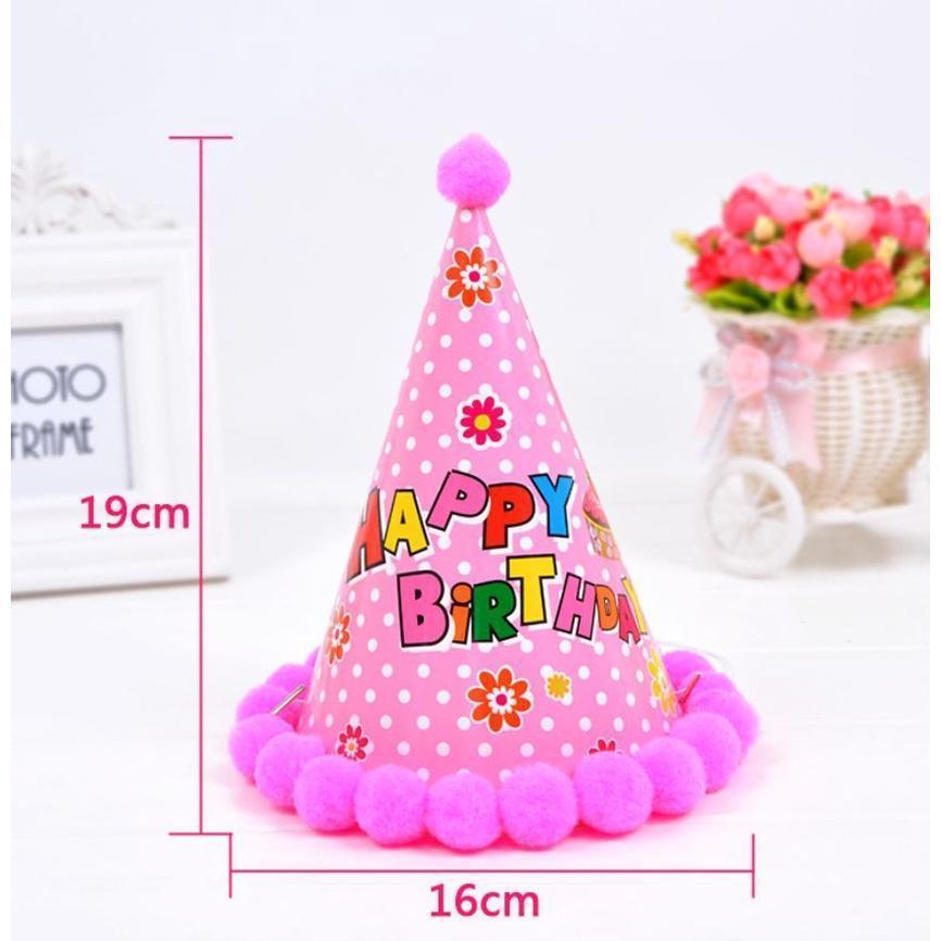 New 1pcs baby kid rainbow birthday party hat child crown decoration paper cap cartoon pattern festival colorful(749L) - Image 3