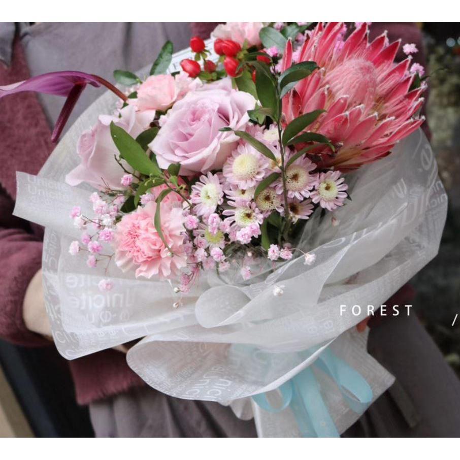 60*60cm English Design Tissue Paper Flower Clothing Gift Packing Craft Wrapping Paper (641L) - Image 2