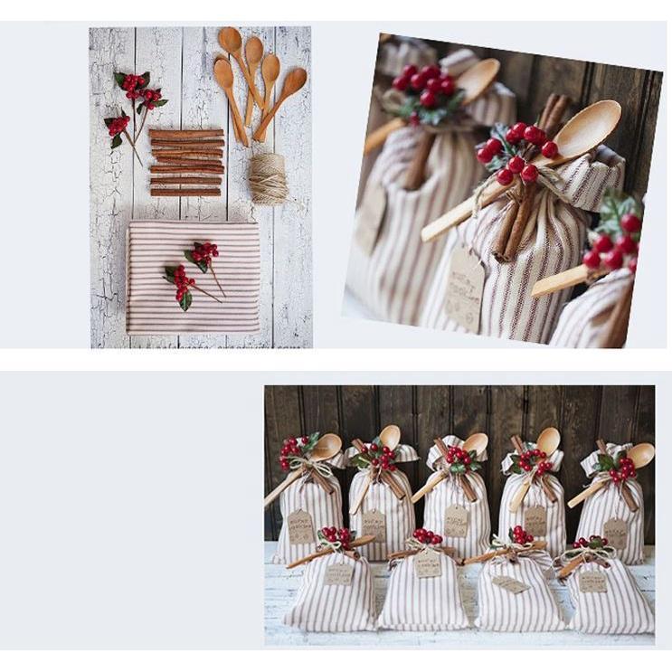 8/10/12/15/20mm Mini Fake Plastic Fruit Small Berries Artificial red cherry Stamen Pearlized Wedding Christmas樱桃小红(275L) - Image 6