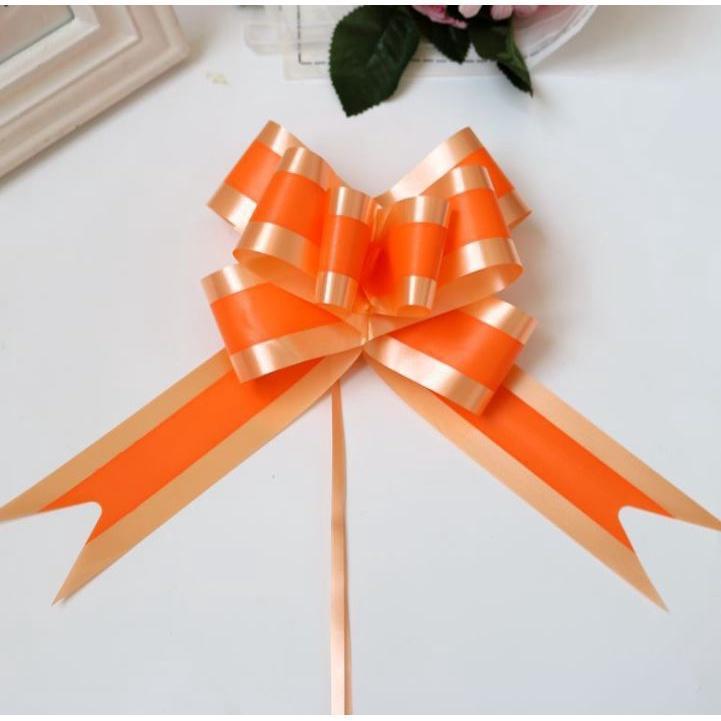 5pcs/bag 50# Colors Organza Pull Bows Ribbon Wedding Centerpieces Wedding Car Decoration Gift Packaging Packing(234L) - Image 10
