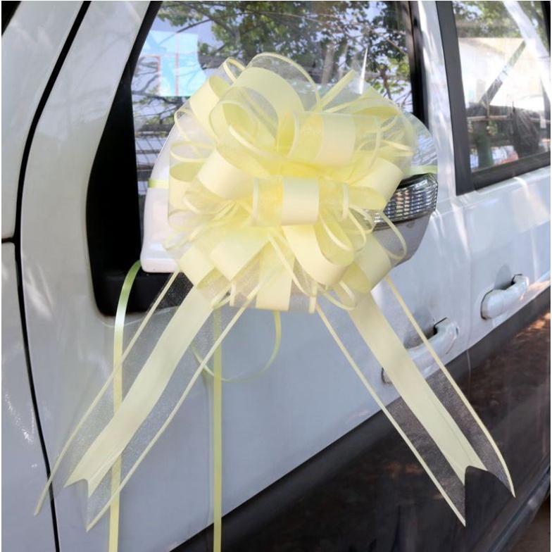 1pcs 65mm large Pull Bow ribbon for bouquet flower Gift Packing Wedding Car Party Decoration(712L) - Image 19
