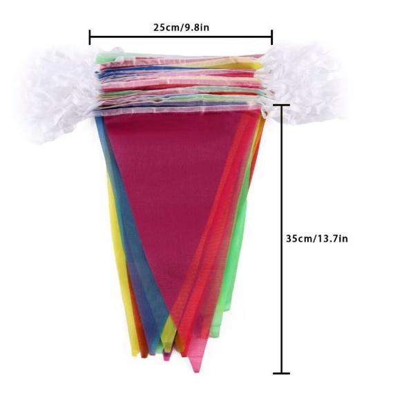 Wedding Festival Pennant String Banner Buntings Colorful Flag for Festival Party Holiday Decoration (655L) - Image 6