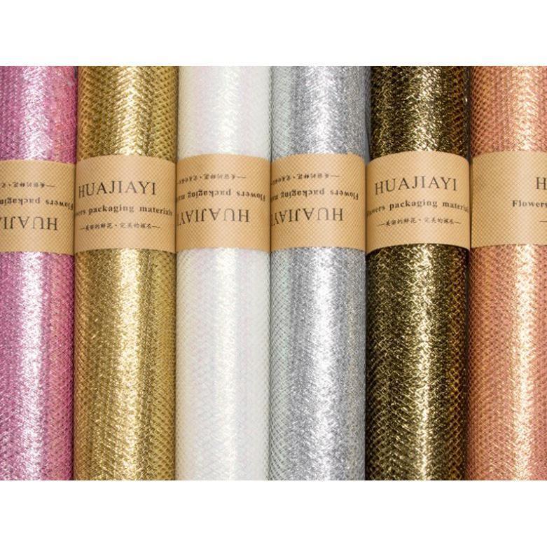 1yard 70cm DIY Flower Gift Decoration Wrapping Packing Crepe Papers Mesh Handmade Materials Jacquard Flowers(1575L) - Image 4