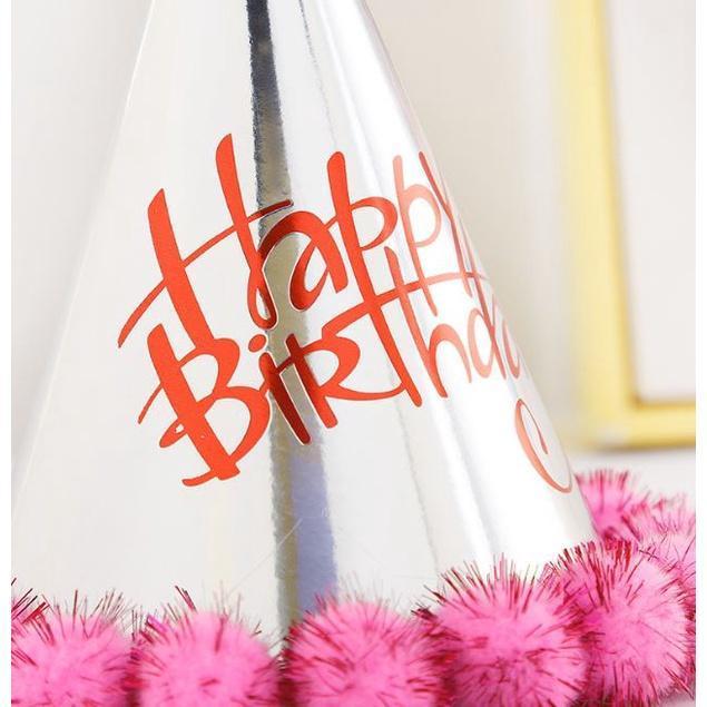 1PCS Birthday party decoration hair ball party hat children adult birthday dress up supplies plush ball party (1935L) - Image 7