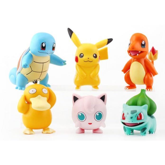Pokemon Action Figures 1pc or Set/6pcs Pikachu Hand-made Duck Turtle Toy Figure Cake Ornaments 皮卡丘公仔(1791L) - Image 12