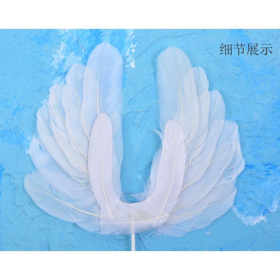 Angel Wings Happy birthday Cake Topper party supplies kids beautiful cake DIY decorating Accessories(750L) - Image 5