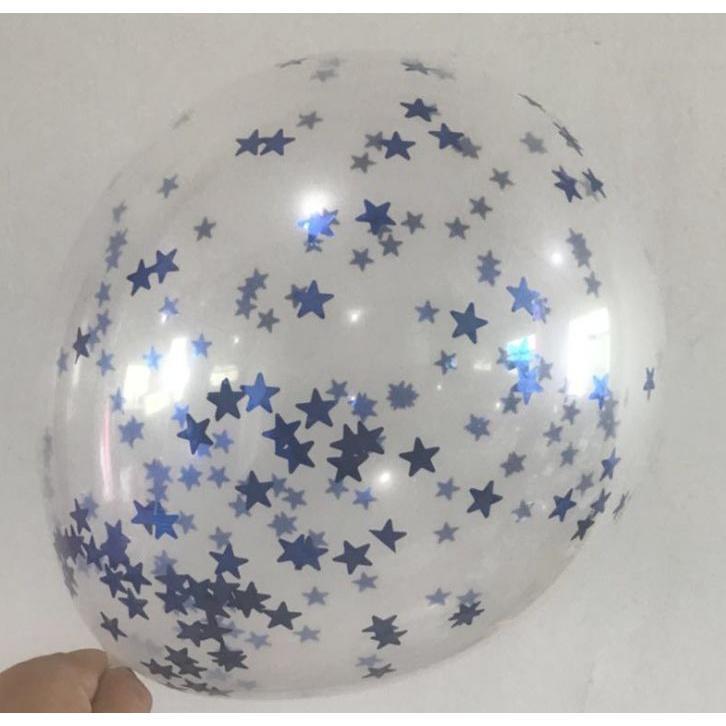 NEW 12Inch Heart Star Rainbow Blue Silver Rose Pink Confetti Latex Balloons Transparent for Party Birthday Decor(587L) - Image 15