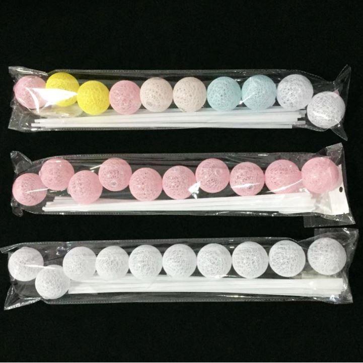 1set of 10ball/Stick/2m LED Light Candy Lights Starry Lights BouquetsPackagingMaterialsLightBallsDriedFlowersGift(1370L) - Image 6