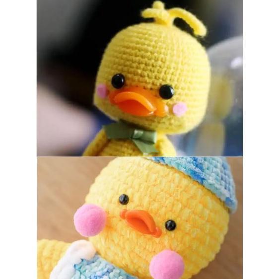2pcs Flat Duck Mouths Doll Toy Accessories DIY Making Crafts Material Stuffed Scrapbook Puppet Plastic(1710L) - Image 3