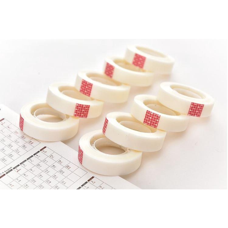 1roll White Invisible Tape 1.2cmx25M Creative Small Transparent Scrub Sticker Pocket Book Tool Students Paste (1671L) - Image 2