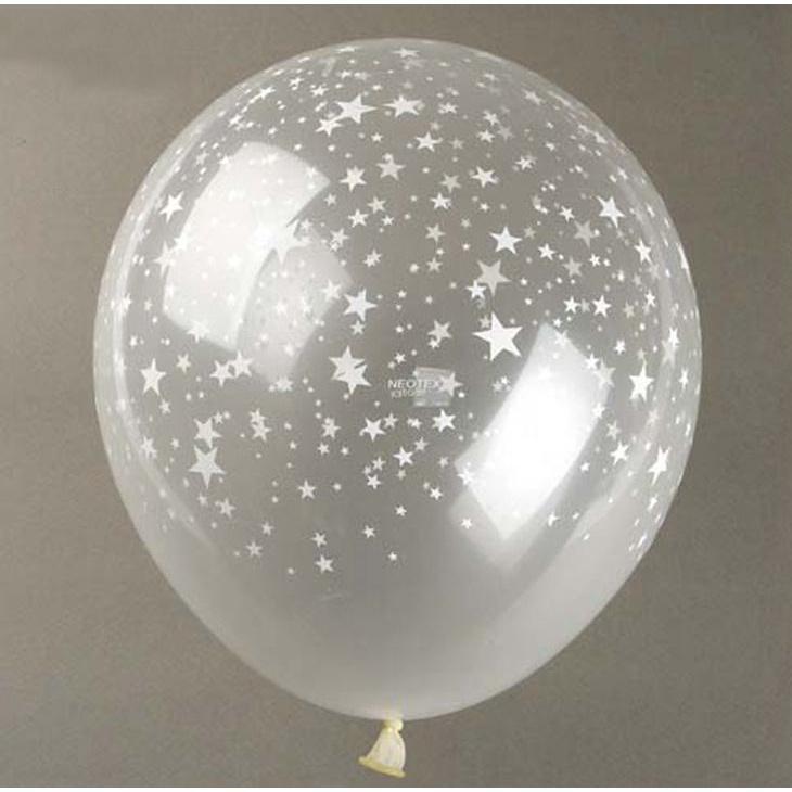 10pcs/lot 12inch Clear Stars Romatic Pearl Thick Latex Balloons Transparent Ball(411L) - Image 3