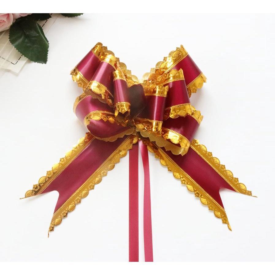 5pcs Pull Bow Ribbons Wedding Birthday Party Decor Birthday Gift Packing Romantic Home Car Decor DIY Pull Flower(704L) - Image 13