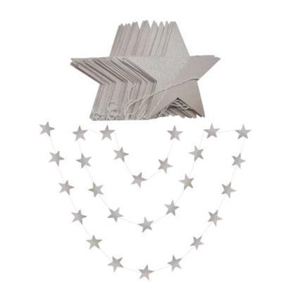 Bright 32pcs Paper Star Garlands Happy Birthday Banner Party Decorations Kids Baby Boy Girl Bedroom First 1st (1122L) - Image 10