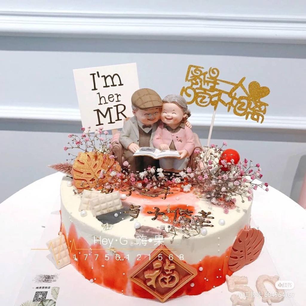 Grandparents Model Ornament Creative Sweety Lovers Couple Ornaments Modern Home Decoration Living Room (1304L) - Image 3