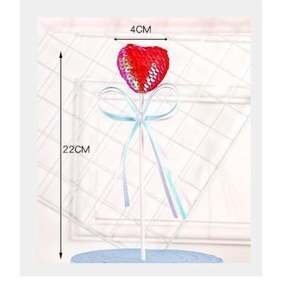 1pc 22x4cm Romantic and beautiful sequins color BallButterfly for HappyBirthdayCakeTopperBirthdayCakeInsertCards (1422L) - Image 5
