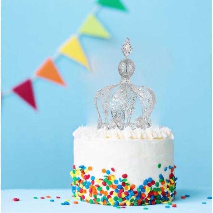 1pc Princess Crown Cake Topper Birthday Ornaments Headdress Crown Topper Cake Decoration For Birthday Party(1301L) - Image 6