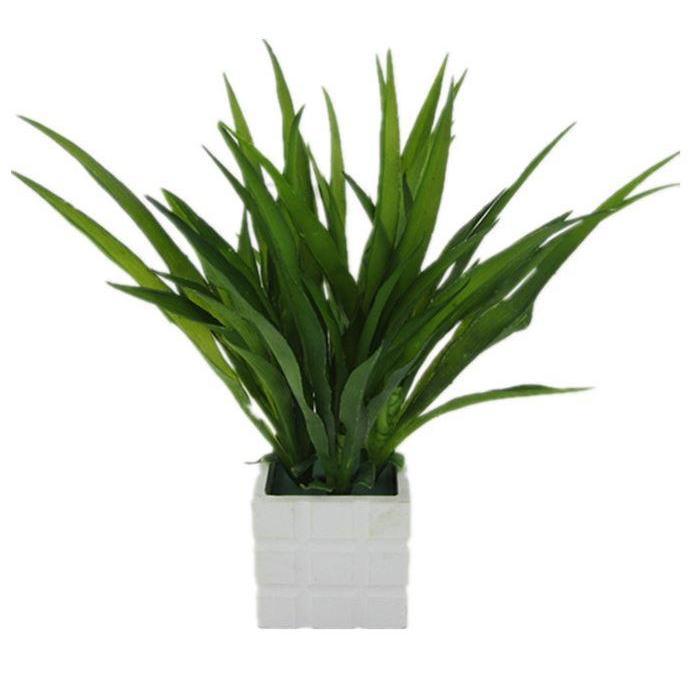 High Quality 6 Forks Cymbidium Leaf Orchid Plants Green Artificial Flowers For Home Decoration Wedding Docor DIY (1285L)