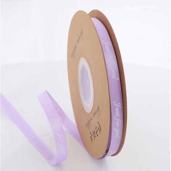 45m 1cm ''Just For You'' Printed Polyester Ribbon for Wedding Party Decorations DIY Handmade Christmas Bow Craft (1206L) - Image 23