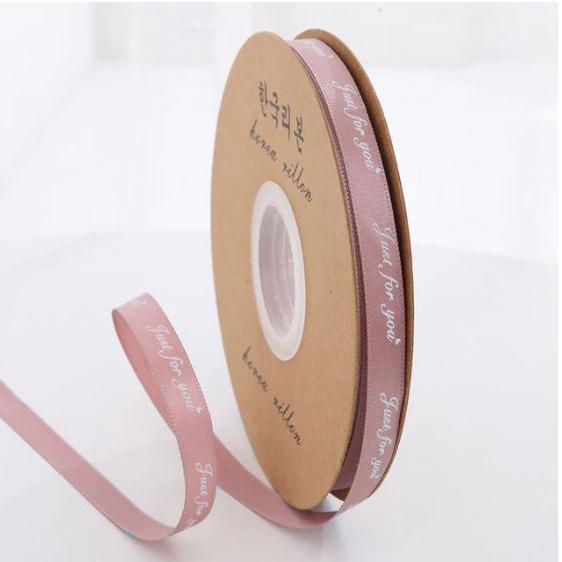 45m 1cm ''Just For You'' Printed Polyester Ribbon for Wedding Party Decorations DIY Handmade Christmas Bow Craft (1206L) - Image 24