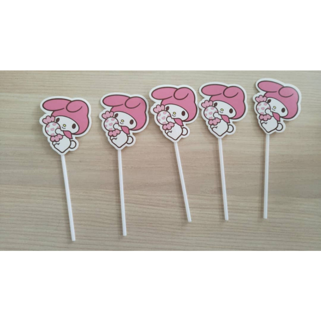 Sanrio Kuromi Cake Topper Cute Cartoon Cupcake Decoration Anime Party Dessert Decor Mini Model Kid Birthday Party(3166L) - Image 21