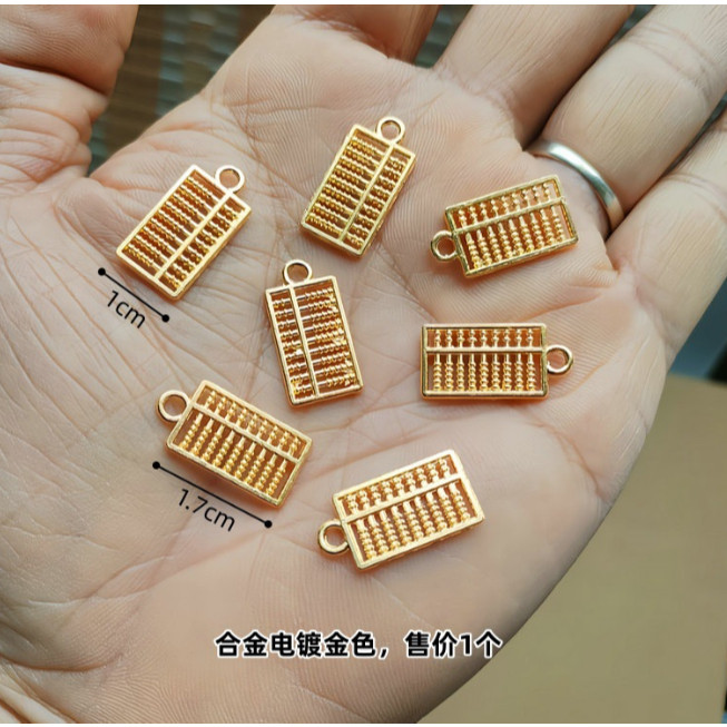 Jade Green Fortune Brand Pendant Color-preserving Ancient Golden Fortune Brand Bracelet Pendant DIY (3080L) - Image 21