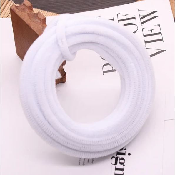 100pcs/lot Kids Creative Colorful Glitter Plush Bend Soft Felt Strip DIY Chenille Sticks Craft Educational Toy (3123L) - Image 24