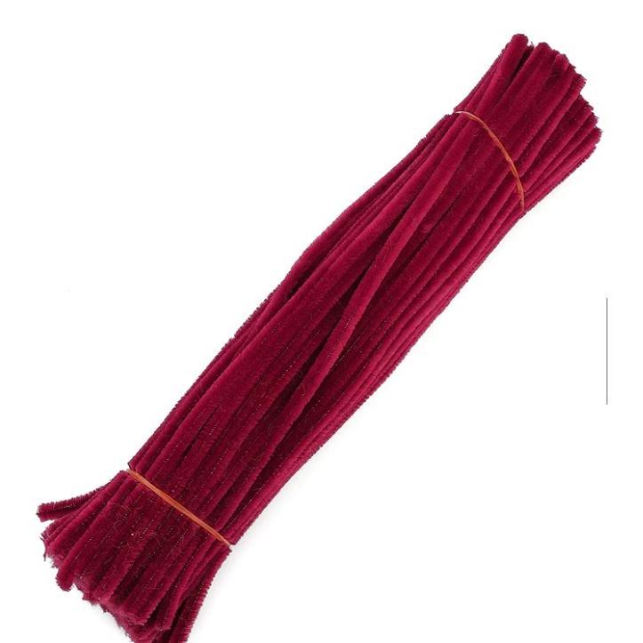 100pcs/lot Kids Creative Colorful Glitter Plush Bend Soft Felt Strip DIY Chenille Sticks Craft Educational Toy (3123L) - Image 26