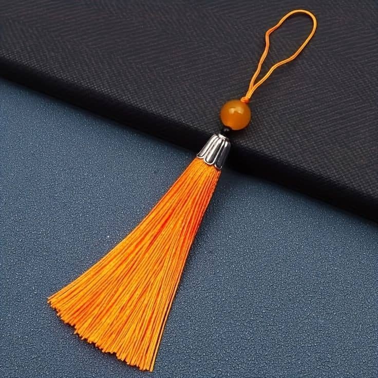Bookmark Tassel Hanging Tassel with Silver Cap Colored Beads High Quality Beauty Decoration DIY Jewelry Craft (2730L) - Image 23