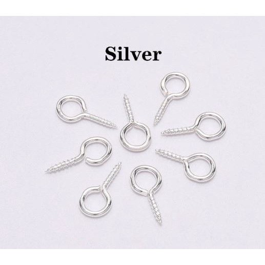 10/20pcs Small Tiny Mini Eye Pins Eyepins Hooks Eyelets Screw Threaded Stainless Steel Clasp Hook Jewelry Finding(2272L) - Image 21