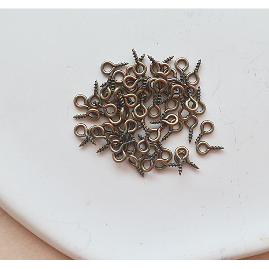 10/20pcs Small Tiny Mini Eye Pins Eyepins Hooks Eyelets Screw Threaded Stainless Steel Clasp Hook Jewelry Finding(2272L) - Image 23