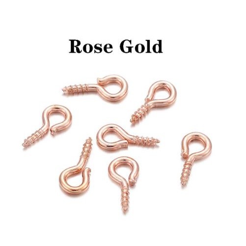 10/20pcs Small Tiny Mini Eye Pins Eyepins Hooks Eyelets Screw Threaded Stainless Steel Clasp Hook Jewelry Finding(2272L) - Image 26