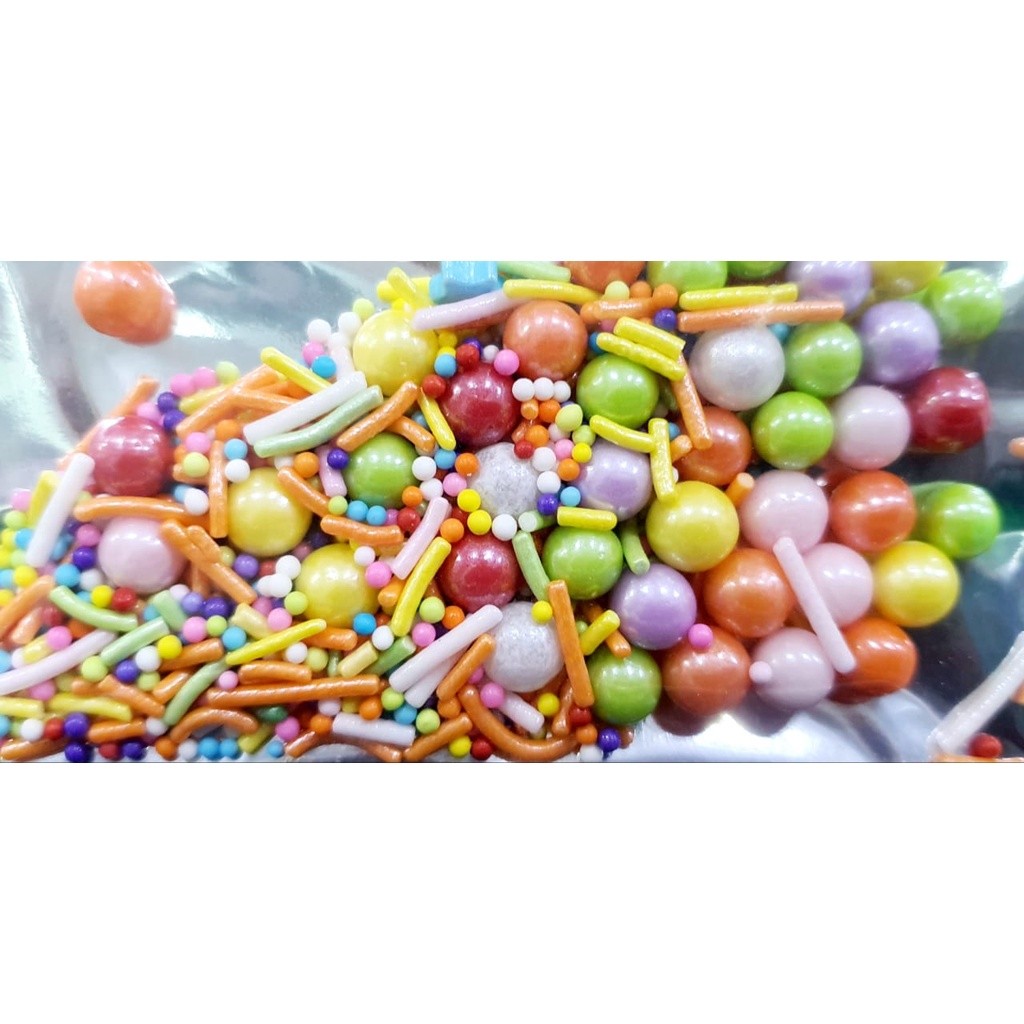 20g Wholesales Price Sprinkles Cake Decoration Halal Certified Gula Manik Kek Murah Cake Topping Sprinkle食用烘焙蛋糕糖珠(2620L) - Image 35