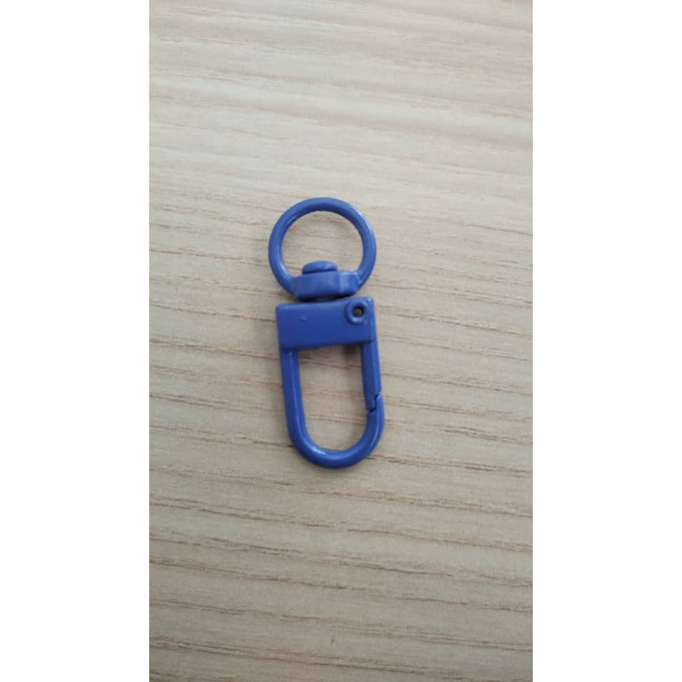 1pc Metal Lobster Clasp Hook Keyring Colored Rotating Keychain Buckle For DIY Jewelry Making Key Ring U型门扣旋转钥匙扣挂件(2499L) - Image 21