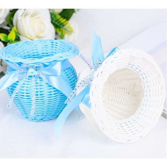 Rustic Basket Mini Baskets Tiny Baskets Party Favors Tiny Woven Basket Flower Baskets Mini Flower Basket (3061L) - Image 5