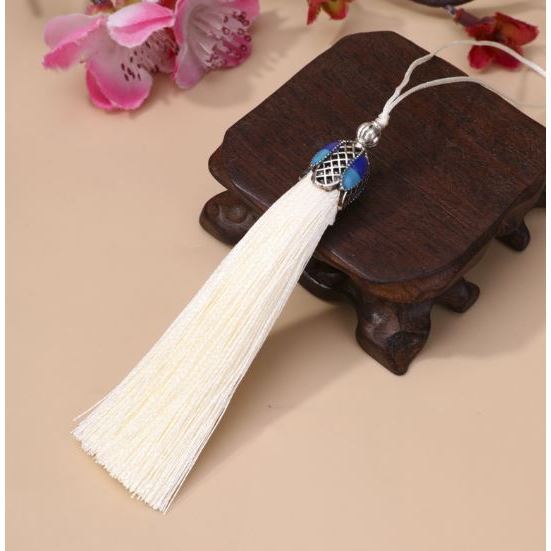 8cm Silk Tassel Fringe Brush Pendant Accessories for DIY Jewelry Making Silk Satin Tassel Handmade Crafts Finding(3077L) - Image 18