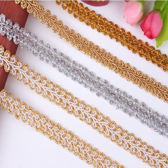 1yard Sewing Accessories Embroidery Braid Twist Fabric Cord Lace Trim Sewing T Edge Craft Decorative Ribbon (3085L)