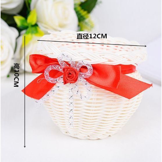 Rustic Basket Mini Baskets Tiny Baskets Party Favors Tiny Woven Basket Flower Baskets Mini Flower Basket (3061L) - Image 4