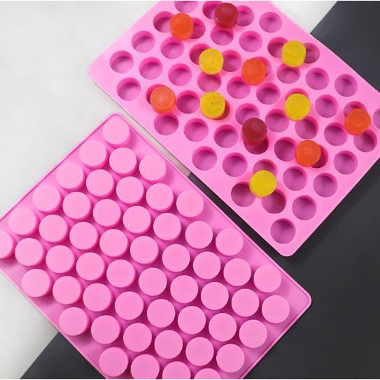 55 Round Candy Silicone Molds For Gummy Chocolate Keto Snacks Ice Cube Cylinder Caramels Making Supplies (3125L) - Image 2