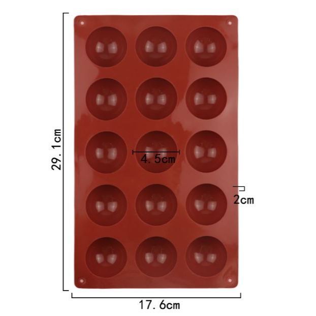 4/6/15/18/24 Round Half Sphere Silicone Chocolate Mold Set Candle Mold For Baking Pastry Bakeware Cake Tool(2851L) - Image 10