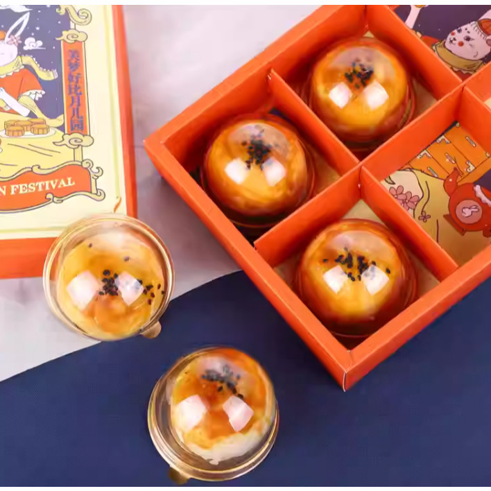 Mid-Autumn Festival Moon Cake Packing Box Boxes for Packaging Gift Bags with Handles Paper Bags Blue Gift Bags (3152L) - Image 4