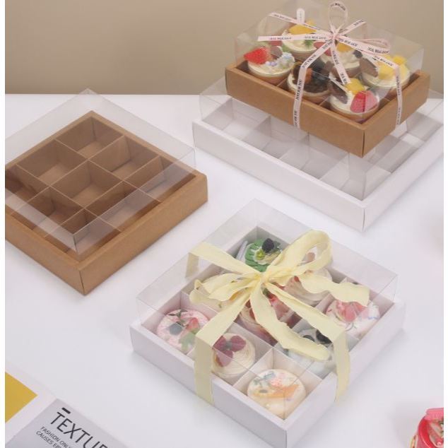 6/9/12 Food Catering Window Sandwich Cake Nuts Lunch Box Picnic Tray Disposable Cheese Platter TAKEAWAY 野餐盒(3029L) - Image 2