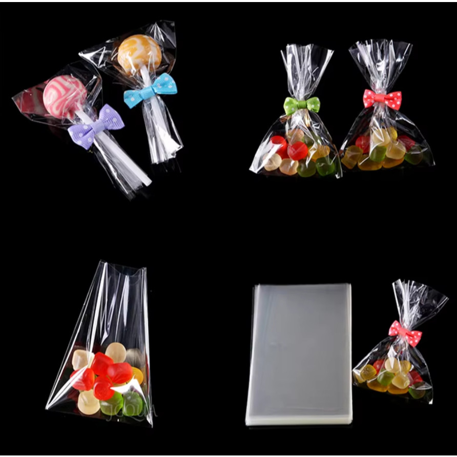 100pcs/pack Cake Pop Lollipop OPP Packing Bags Baking Chocolate Pop Pack Bags Sets Plastic Clear Cake Tools糖果塑料袋子(2093L) - Image 9